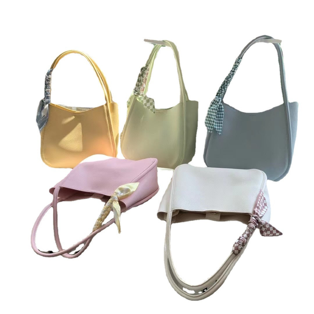Wholesale PU Solid Color Shoulder Small Square Bag